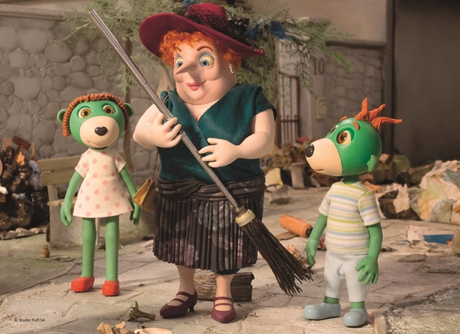 Puzzle Treflíci mit der Tante 20 Teile