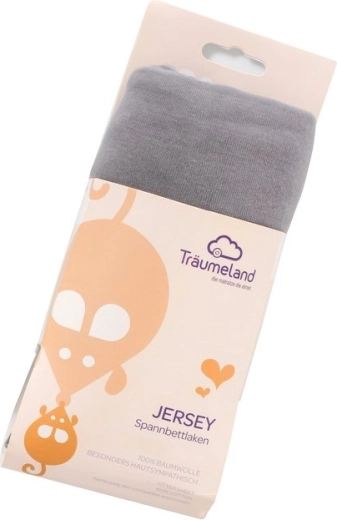 Träumeland Jersey-Spannbettlaken UNI dunkelgrau