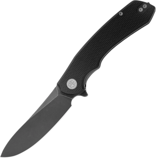 Petrified Fish Waterspout Klapp-Taschenmesser 9 cm Black Stonewash G10
