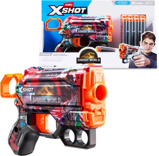 X-Shot Jurassic World Menace mit 8 Darts