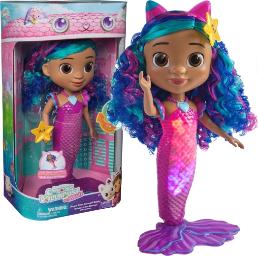 Meerjungfrau Gabi – leuchtende Puppe mit Geräuschen aus Gabis magischem Häuschen