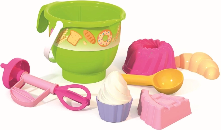 Androni Sandspiel-Backset mit Handmixer, 6 Teile