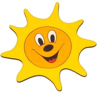 Holzmöbelgriff Sonne