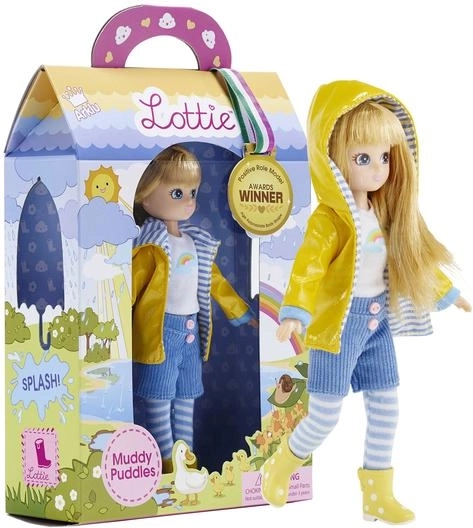 Puppe LOTTIE Muddy Puddles für Regenwetter