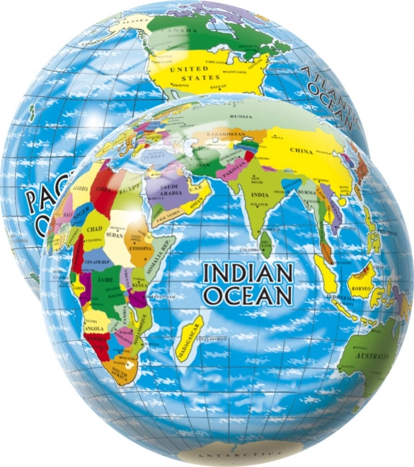 Ball mit Weltkarte 23 cm