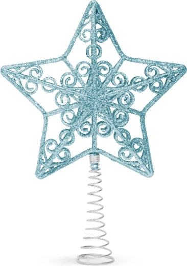 Hellblaue Sternspitze für den Weihnachtsbaum