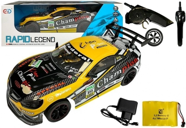 Ferngesteuertes Sportauto 2,4 GHz – Gelb