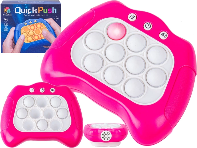 Elektronisches Antistress-Spiel Pop It – sensomotorischer Controller rosa - 1 Stück