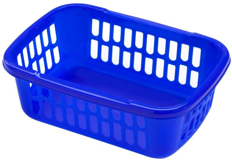 Plastikkorb Heidrun 28 × 20 cm, Farbmix