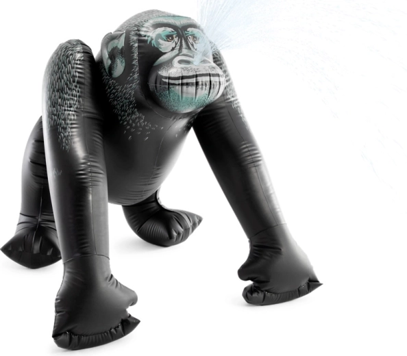 Aufblasbarer Gorilla mit Wassersprinkler