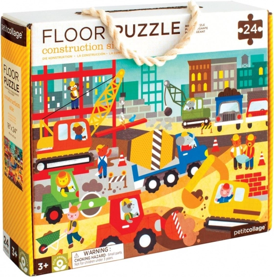 Bodenpuzzle Baustelle für Kinder ab 3 Jahren