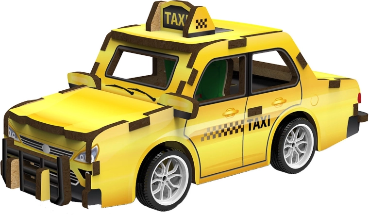 2Kids Toys 3D-Holzpuzzle Taxi