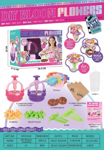 Kreativset zur Blumenherstellung mit Handgerät