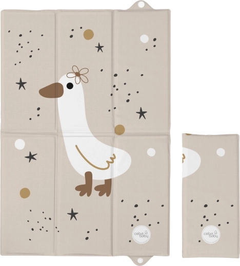 Ceba Baby Reise-Wickelunterlage Basic Star Duck 60 × 40 cm