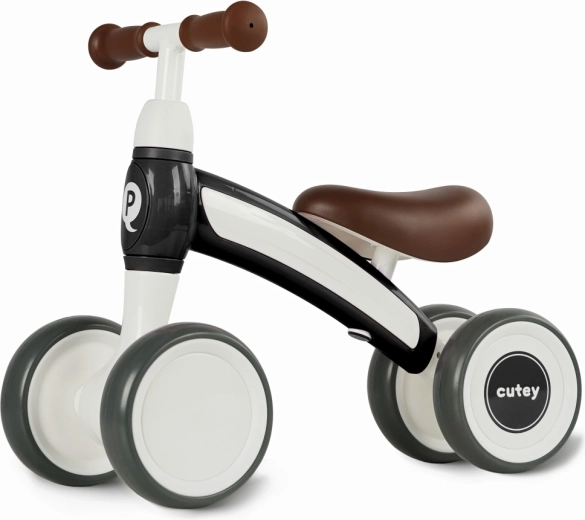 Qplay Cutey Retro Rutschfahrzeug mit vier Rädern, schwarz