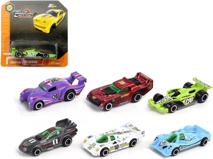 Metall-Rennauto im Blister