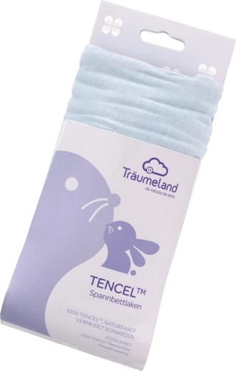 Träumeland Spannbettlaken Tencel uni hellblau