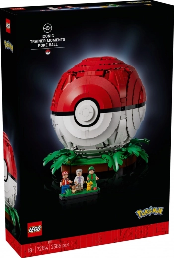 LEGO Pokémon ikonischer Poké Ball mit Trainern