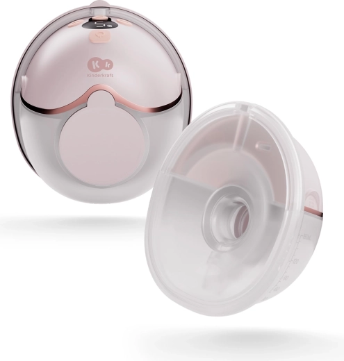 Kinderkraft Mamaflow hands-free elektrische Milchpumpe, rosa