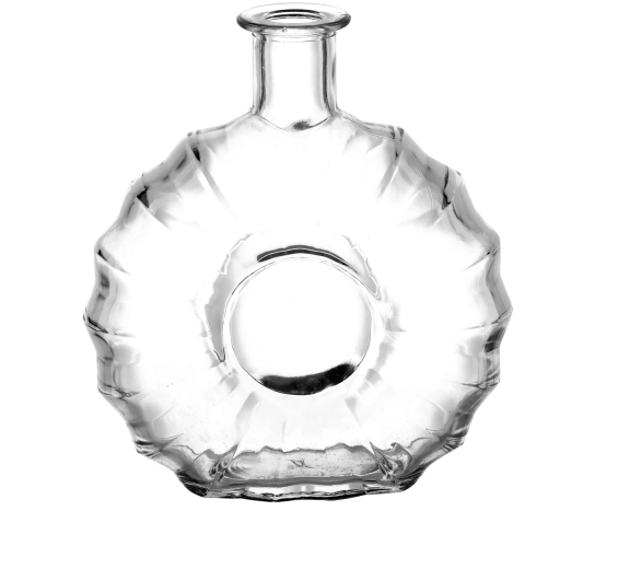 Flasche 500 ml mit Medaillon und Korken 21 mm