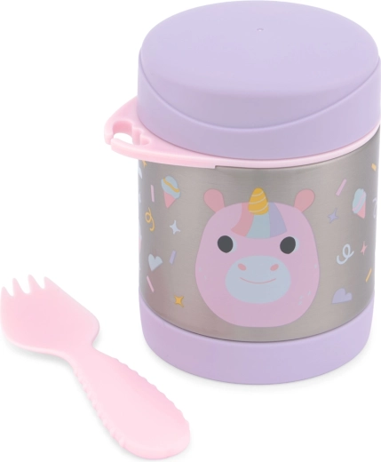Skip Hop Thermobehälter für Essen mit Spork – Einhorn