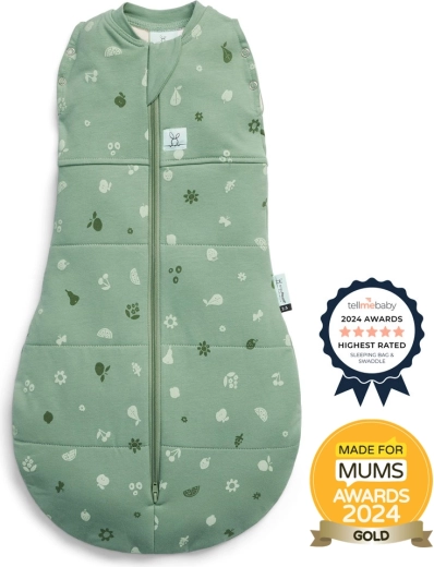 ErgoPouch Pucktuch und Schlafsack 2-in-1 Cocoon Sweet Orchard 2,5 TOG (0–3 Monate, 3–6 kg)