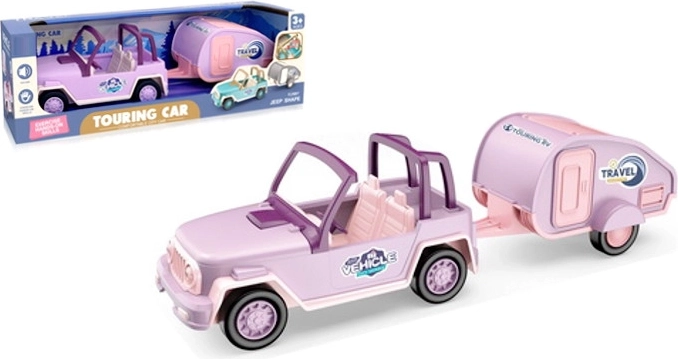 Puppenzubehör – Auto mit Anhänger