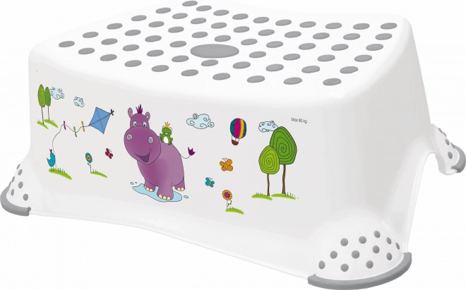 Tritt für WC/Waschbecken „Hippo“, Weiß