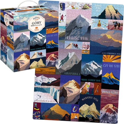 CzuCzu Puzzlove Puzzle Berge über 8000 m ü. d. M., 1000 Teile