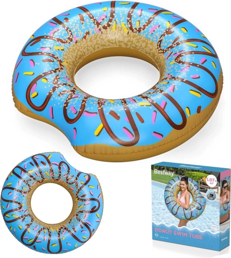 Aufblasbarer Donut-Schwimmring 107 cm BESTWAY