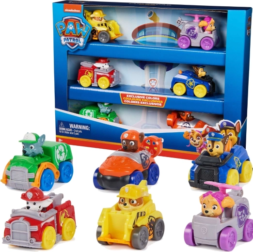 Paw Patrol Pup Squad Racers – Set mit 6 Autos und Figuren
