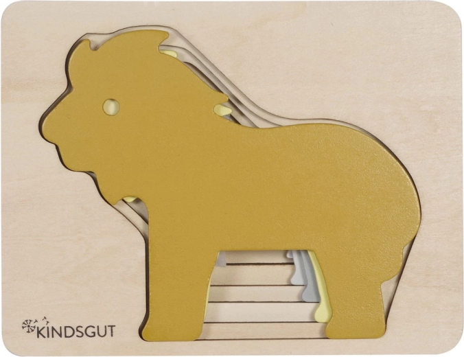 Kindsgut Holzpuzzle Löwe - 1 Stück