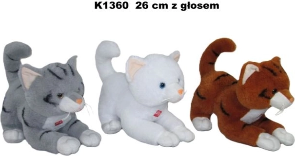 Plüschkatze mit Sound 26 cm