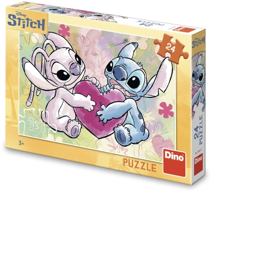 Dino Puzzle Stitch Love Story, 24 Teile