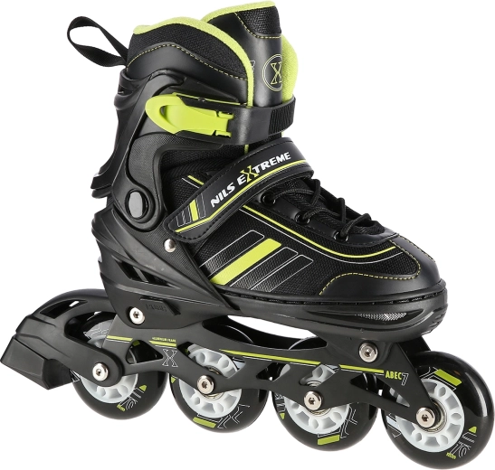 2-in-1-Inlineskates NILS Extreme NH18191 schwarz-gelb – S (29–33)
