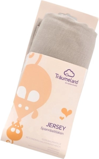 Träumeland Jersey-Spannbettlaken UNI Anthrazit