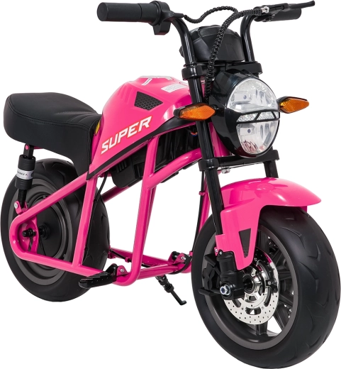 Elektrisches Kindermotorrad SUPERMOTO – rosa