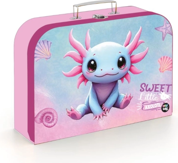 Kinder-Laminoköfferchen Axolotl 34 cm