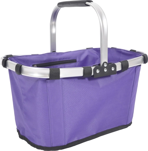 Faltbarer ovaler Einkaufskorb 43 × 28 × 23 cm – lila