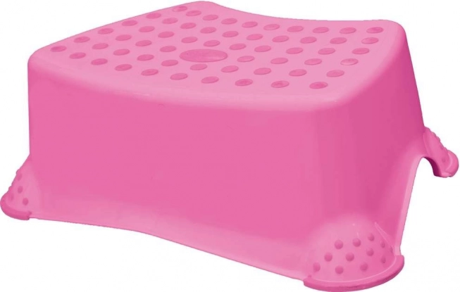 Trittstufe zu WC und Waschbecken Little Duck dunkelrosa