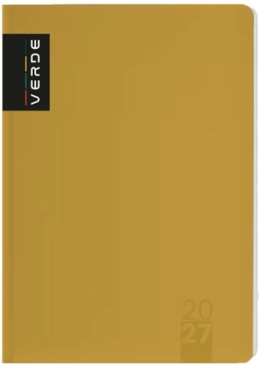 Wochenkalender Verde A5 2027 senffarben
