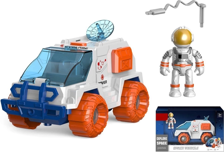 Weltraumfahrzeug mit Astronaut mit Licht und Sound