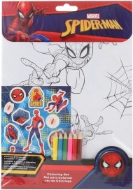 Malbuch und Aufkleber Spider-Man – Kreativset für Kinder