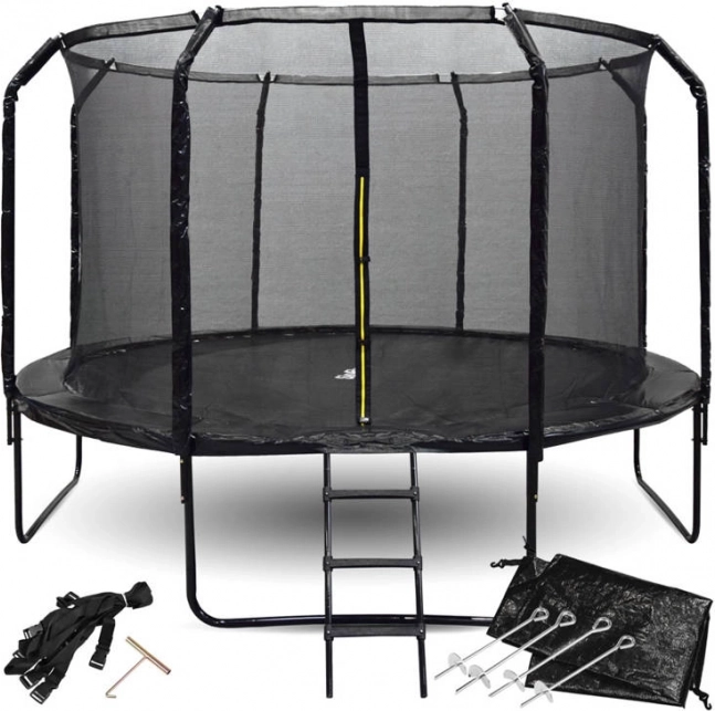 Gartentrampolin SKYFLYER 366 cm mit Sicherheitsnetz und Leiter