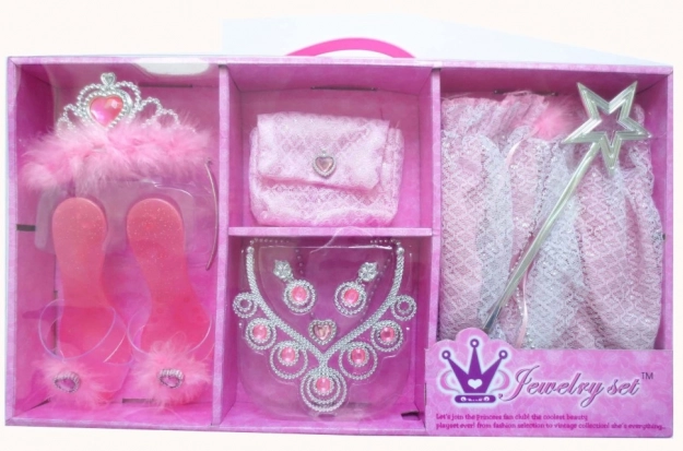 Kinder-Prinzessinnen-Set mit Röckchen und Schühchen