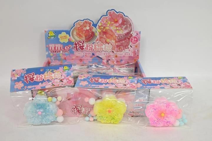 Quetschbares Antistress-Spielzeug Blume (Gniotek) (12 Stk. im Verkaufsdisplay)