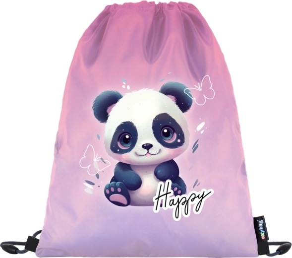 Beutel für Turnzeug mit Panda-Motiv
