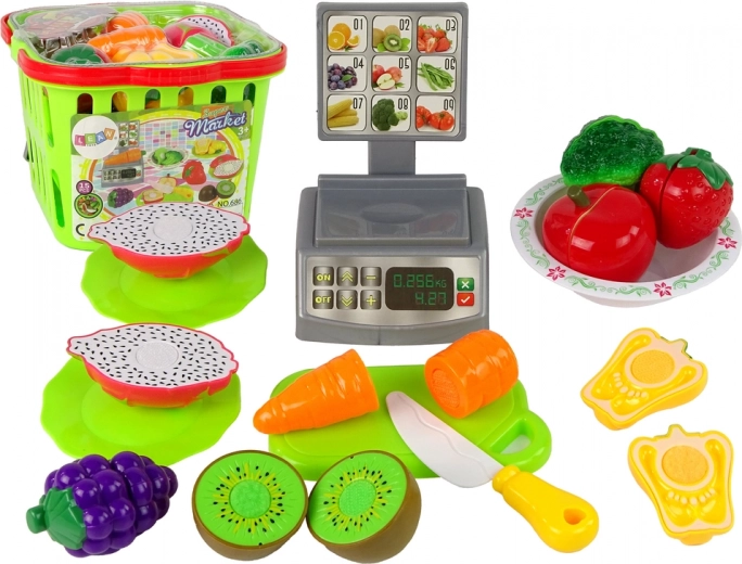 Gemüse-Schneidekorb Ladenwaage