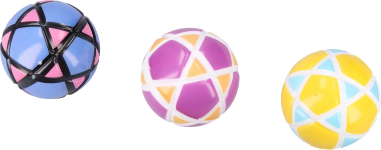 Bunter Schaumstoffball 6,3 cm – 1 Stück