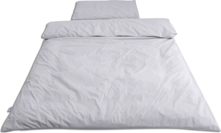 Babymatex wasserdichte Bambus-Bettwäsche, 2-teilig, grau 100 × 135 cm + 40 × 60 cm